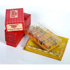 Four Hornby Dublo accessories, including Dinky toys 054 Railway…