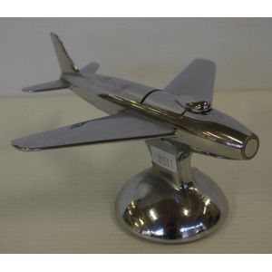 Vintage chrome plated jet table lighter 16 cm long approx