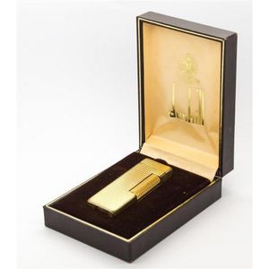 A boxed Dunhill lighter, with square engine turned pattern.