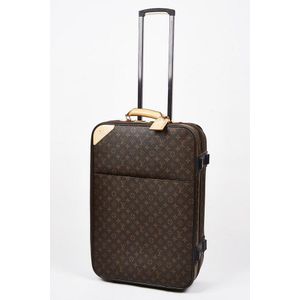 Antique Leather travel suitcase Louis Vuitton Monogram Pegase Legere 65  Suitcase.