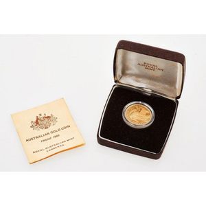 1980 Australian $200 gold proof coin 22ct gold coin struck by…