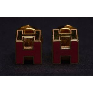 hermes h cube earrings