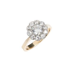 1. Diamond Cluster Ring with 1.75ctw in 18ct Gold - Rings - Jewellery