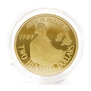 Australian 1987 $200 proof gold coin 22ct gold, Arthur Philip…