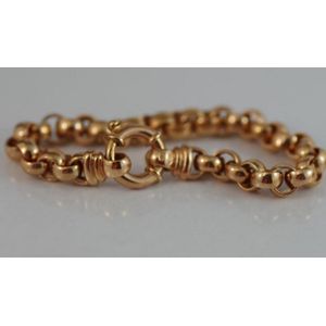 9ct rose gold belcher link bracelet, 9ct rose gold bracelet…