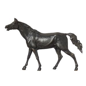 An iron model of a striding horse, adapted from a model by…