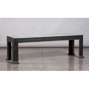 Gabrielle Iron Coffee Table with Antiqued Mirrored Top - United States ...