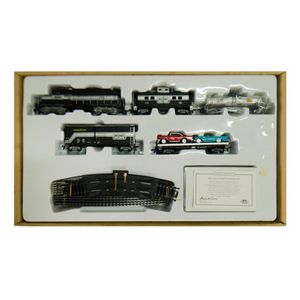 Matchbox HO Railroad set. GP20 locomotive & car transporter.…
