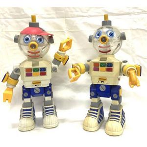A pair of 'My Pal 2' toy Biz Inc battery operated Robots, 1991…