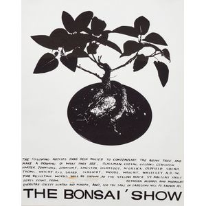 The Bonsai Show, Exhibition Poster for the Yellow House,…