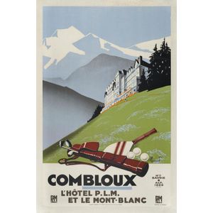 A Golf (and Tennis) Poster From The Classic 1930s, Combloux.…