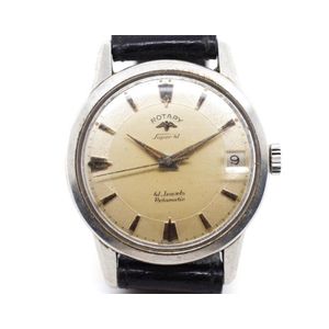 Rotary Super 41 Stainless Steel Watch with Ivory Dial - Watches ...