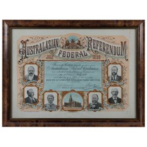 1899 Australasian Federal Referendum colour lithograph…