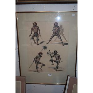 George French Angas 'The Aboriginal Inhabitants', hand coloured…