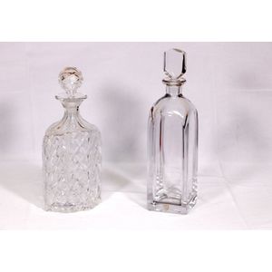 An Orrefors decanter and stopper (approx. 30 cm high), and a…
