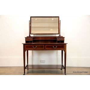 An Edwardian mahogany dressing table, early 20th century, a&hellip;