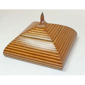 A wooden trinket box by Ian Collishaw limited edition 5/6 verso…