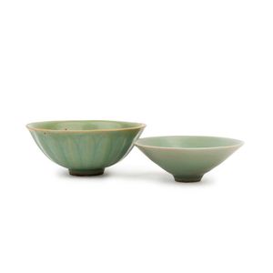 A Longquan Celadon Conical Bowl, Southern Song Dynasty, 12th-13th