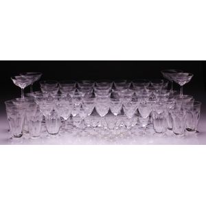 Collection of six Bohemian crystal glasses, made in the 19th century