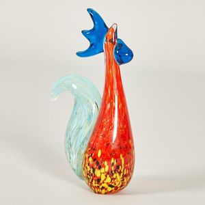 Vintage Murano Art Glass Pheasant Bird Figurine 14 Inch Road