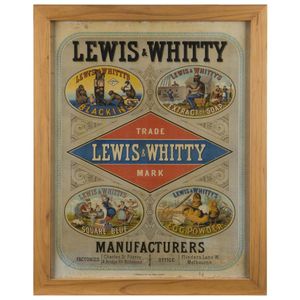 Lewis & Whitty chromolithograph soap advertising poster, 19th…