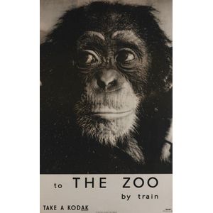 Victorian Railways Travel Poster, to the Zoo by train, c1930s,…