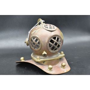 miniature brass diving helmet