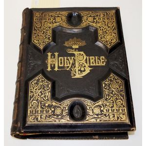 Victorian leather bound holy bible Holman's edition of the holy…