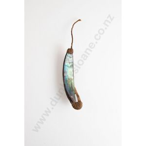 New Zealand Maori artefacts matau (fish hook), pa kahawai (fishing