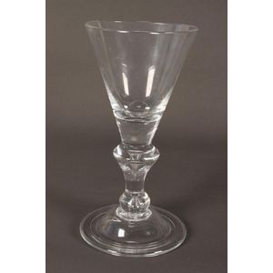 English Georgian glass goblet - price guide and values