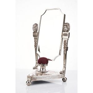 George III sterling silver dressing table mirror, mark of…
