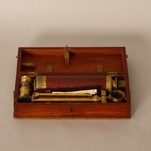 An antique cased telescope, by Dollands of London. Case height…