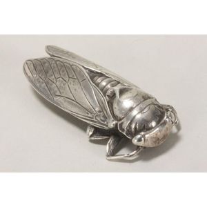 Sterling Silver Cicada Brooch - 20g, 5cm - Brooches - Jewellery