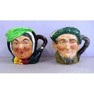 Royal Doulton Toby Jugs: Auld Mac & Sairey Gamp - Royal Doulton - Ceramics