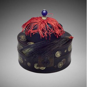 Late Qing Dynasty Chinese Official's Winter Hat - Textiles & Costume ...