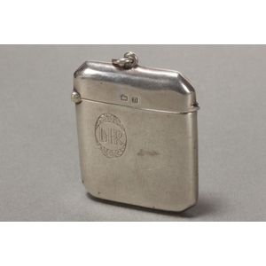 George V Sterling Silver Vesta, Hallmarked Birmingham, 1912,… - Smoking 