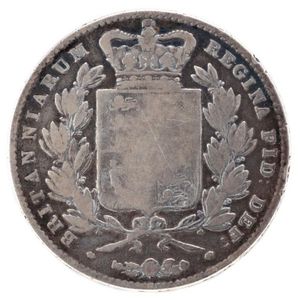 A Victorian British silver crown dated 1844, weight 27.17g,…