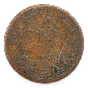 A NSW one penny token minted by Whitty & Brown, Sydney, undated,…