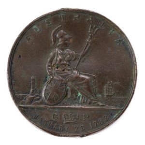 An 1888 bronze commemorative 'Australian centenary of British…
