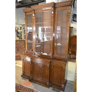 William IV breakfront mahogany bookcase of attractive&hellip;