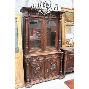 French Henri II Bookcase Buffet - Bookcases - Furniture