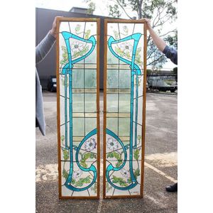Rare pair of Emile Schwartz antique French Art Nouveau painted…