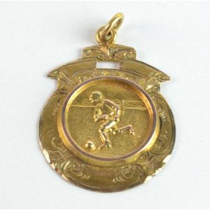 A Western Australian Soccer club, 9ct gold fob, medal, engraved:…