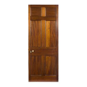 A Colonial Australian cedar door with lock and key, circa 1830,…