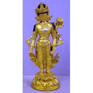 Tibetan gilt bronze figure of Tara, (known as mother of&hellip;