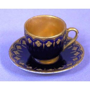 Coalport Maple Time Demi Cup And Saucer Blue And White Bone China 1949 –  Antiques And Teacups