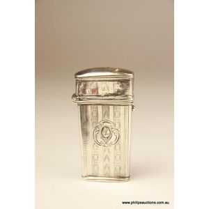 A sterling silver etui, 1851 Birmingham, with maker's mark for…
