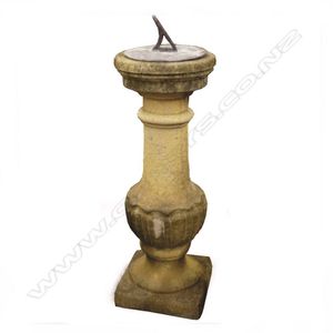 A classical brass southern hemisphere sundial on Haddonstone…
