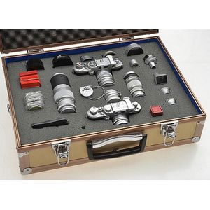 Two Leica IIIc 35 mm cameras, one serial no. 669939 with f/1.5…