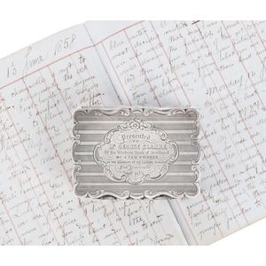 Tamworth Interest. Sterling silver snuff box engraved…